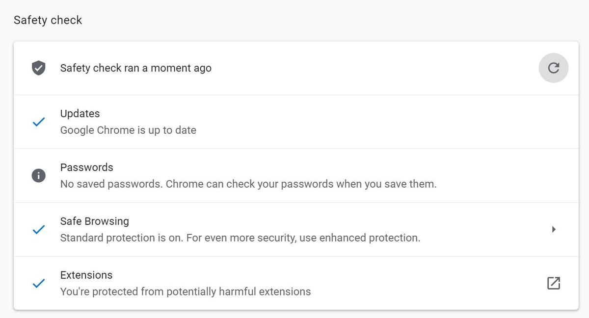 Voer Google Chrome-beveiligingscontrole uit