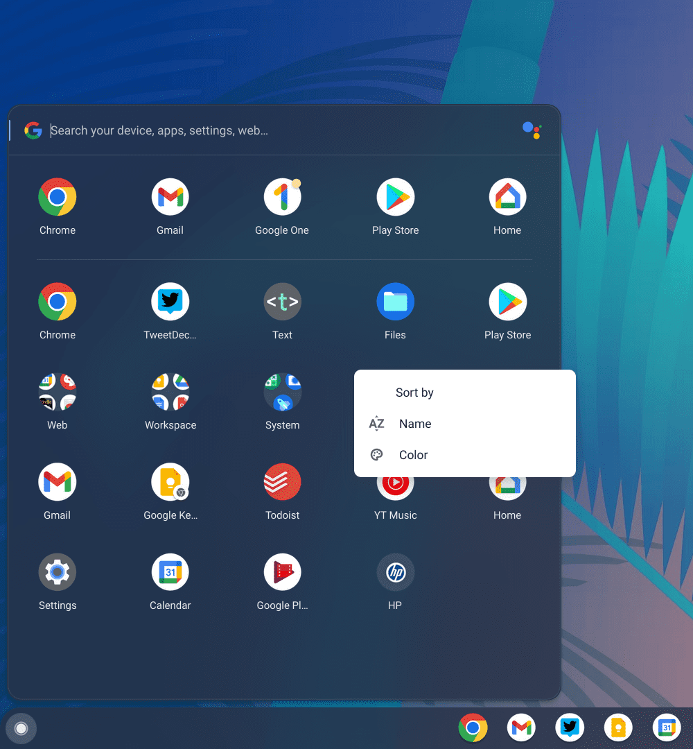 Chrome OS 100-opstartprogramma